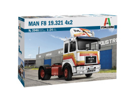 Scale model 1/24 truck / tractor Man F8 19.321 4x2 Italeri 3946
