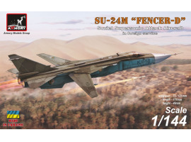 Сборная модель 1/144 Тактический фронтовой бомбардировщик Су-24М на вооружении зарубежных стран