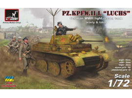 Сборная модель 1/72 Немецкий лёгкий танк Pz.Kpfw.II Ausf.L Luchs Armory Models Group 72203