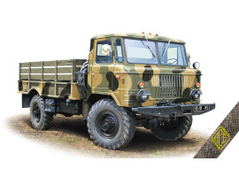 Scale model 1/72 Soviet all-terrain military truck GAZ-66 ACE 72182