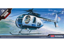 обзорное фото Збірна модель 1/48 Поліцейський вертоліт HUGHES 500D Academy 12249 Гелікоптери 1/48
