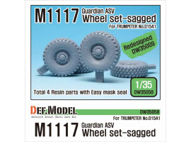 обзорное фото US M1117 Guardian ASV Sagged Wheel set  Resin wheels