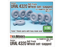 обзорное фото Russian URAL-4320 Truck / BM21 Sagged Wheel set  Resin wheels
