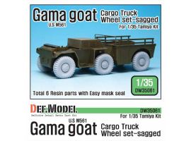 обзорное фото US M561 'Gama Goat' Sagged Wheel set  Смоляные колёса