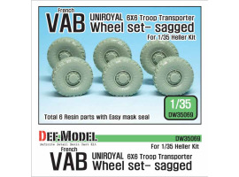 обзорное фото French VAB Sagged Wheel set 2-Uniroyal  Resin wheels