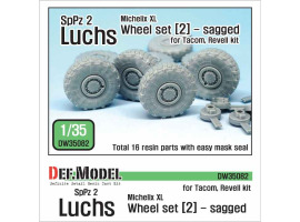 обзорное фото  German Luchs 8X8 Mich.XL Sagged Wheel set-2  Смоляные колёса