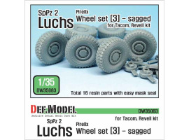 обзорное фото German Luchs 8X8 Pirxlli Sagged Wheel set-3  Resin wheels