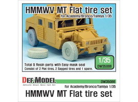 обзорное фото US HMMWV MT Flat tire set  Resin wheels