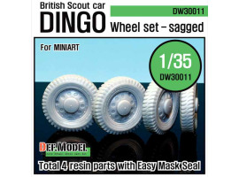 обзорное фото WW2 UK Dingo Wheel set  Смоляные колёса