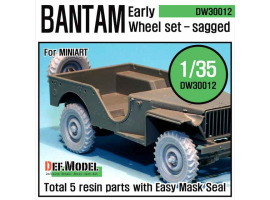 WW2 U.K. Bantam Early Wheel set 