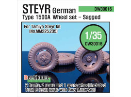 обзорное фото German Steyr 1500A Wheel set  Смоляные колёса