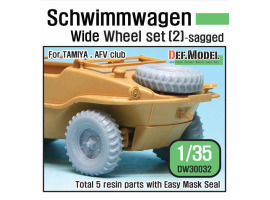 обзорное фото WW2 German Schwimmwagen Wide Wheel set 2 - DEKA  Resin wheels