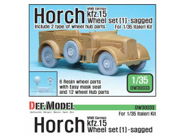 обзорное фото German Horch kfz.15 Wheel set 1  Resin wheels