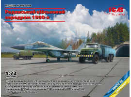 обзорное фото Набір "Аеродром": літак МіГ-29, автомобілі АПА-50М та ЗІЛ-131 з кунгом + аеродромні плити ПАГ-14 Літаки 1/72