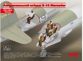 Scale model 1/48 Figures American crew B-26 Marauder ICM 48131