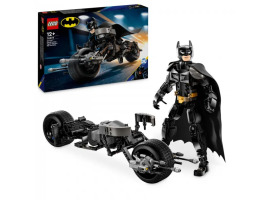 обзорное фото Конструктор LEGO DC Бэтмен Фигурка Бэтмена для сборки и бетцикла 76273 DC