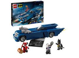 обзорное фото Конструктор LEGO DC Batman Бэтмен на бетмобиле против Харли Квин и Мистера Фриза 76274 DC