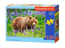 обзорное фото Пазл Bear on the Meadow - Медведь на лугу 120 шт 120 элементов
