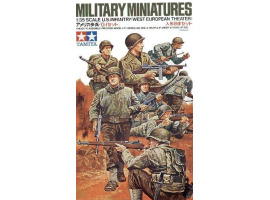 Сборная модель 1/35 Фигуры Пехота США (Западно-европейский театр военных действий) (8 фигур) Tamiya