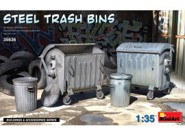 обзорное фото Металлические мусорные баки 1:35 Акссесуары 1/35