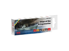 обзорное фото Set of acrylic paints for Kriegsmarine ships ICM 3029 Paint sets