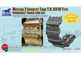 обзорное фото Track set 1/35 for Matilda 2 T.D. 5910 Type Bronco AB3531 Trucks