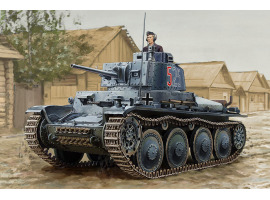 обзорное фото Збірна модель танка Pzkpfw 38(t) Ausf.E/F Бронетехніка 1/16