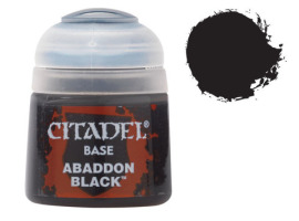 обзорное фото Citadel Base: Abaddon Black Акриловые краски