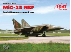 обзорное фото Buildable model of the Soviet reconnaissance aircraft MiG-25 RBF Aircraft 1/48
