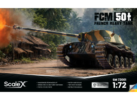Scale model 1/72 French heavy tank FCM 50t ScaleX SM-72001