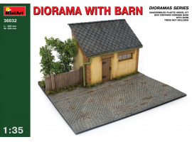 обзорное фото DIORAMA WITH BARN Buildings 1/35