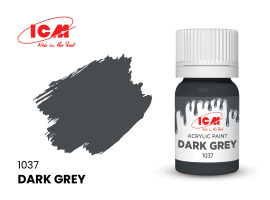 обзорное фото Dark Grey / Тёмно-серый Акриловые краски