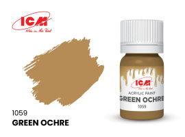 обзорное фото Green Ochre / Жовтувато-коричневий Акрилові фарби
