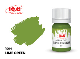 обзорное фото Lime Green Acrylic paints