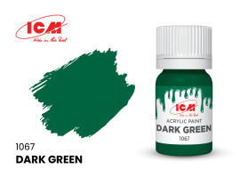 обзорное фото Dark Green / Тёмно-зелёный Акриловые краски