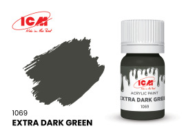 обзорное фото Extra Dark Green / Екстра темно-зелений Акрилові фарби