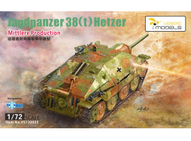 обзорное фото Сборная модель 1/72 САУ Ягдпанцер 38(t) Хетцер среднее производство Vespid Models VS720023 Бронетехника 1/72