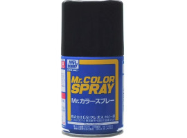обзорное фото Аерозольна фарба Flat Black / Чорний матовий Mr.Color Spray (100 мл) S33 Фарба / ґрунт в аерозолі