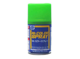обзорное фото Аерозольна фарба Yellow Green / Жовто-Зелений Mr.Color Spray (100 ml) S64 Фарба / ґрунт в аерозолі
