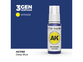 обзорное фото Акриловая краска DEEP BLUE INTENSE - ГЛУБОКИЙ СИНИЙ / INK АК-интерактив AK11182 Standart Color