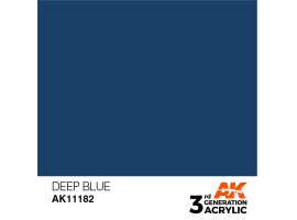 обзорное фото Акрилова фарба DEEP BLUE INTENSE - ГЛИБОКИЙ СИНІЙ / INK АК-Interactive AK11182 Standart Color