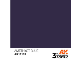 обзорное фото Акриловая краска AMETHYST BLUE STANDARD - АМЕТИСТОВЫЙ СИНИЙ / INK АК-интерактив AK11183 Standart Color