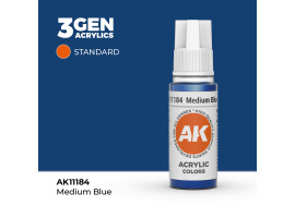обзорное фото Acrylic paint MEDIUM BLUE STANDARD / INK АК-Interactive AK11184 General Color