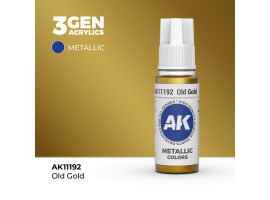 Акрилова фарба OLD GOLD METALLIC - СТАРЕ ЗОЛОТО МЕТАЛІК / INK АК-Interactive AK11192