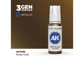 Акрилова фарба RUSTY GOLD METALLIC - ІРЖАВЕ ЗОЛОТО МЕТАЛІК / INK АК-Interactive AK11193