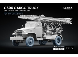 Набір коліс (з деформацією) Bar Grip G506 Cargo Truck від ICM, Miniart ScaleX WW-35030W