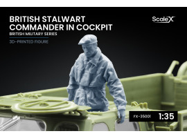 Фигурка 1/35 британского командира Stalwart в кабине ScaleX FX-35001