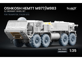Набор колес XL для Oshkosh HEMTT M977/M983 от Trumpeter, Italeri ScaleX WM-35051