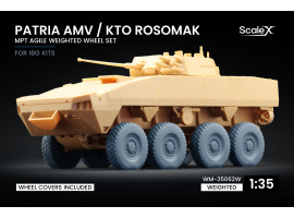 Набор колес (с деформацией) MPT Agile для Patria AMV / KTO Rosomak от IBG ScaleX WM-35062W