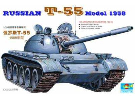 обзорное фото Prefabricated model 1/35 Rusln T-55 model 1958 Trumpeter 00342 Armored vehicles 1/35